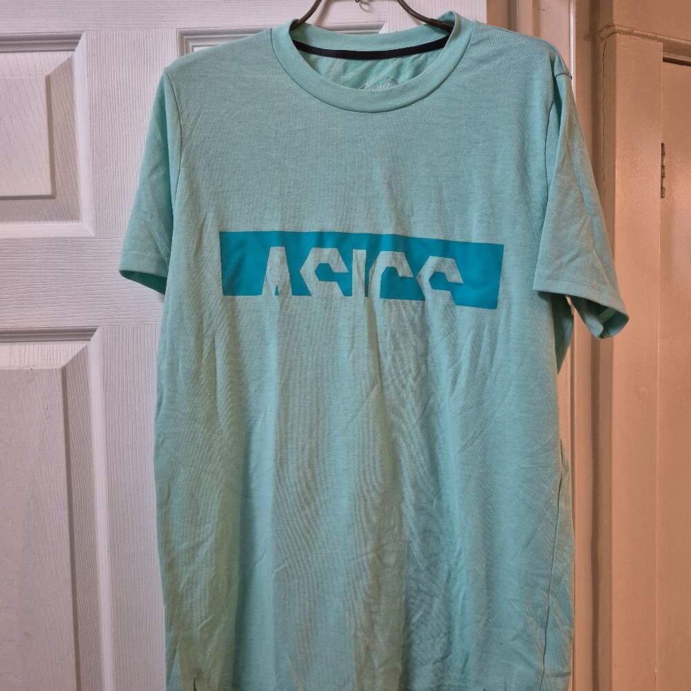 ASICS TEAL TEE-SHIRT MEN'S MEDIUM